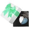 leizhan Chiavette USB 32GB con Scatola，Metallo Cuore Diamante Impermeabil Pendrive Regali per Moglie Bambino Amico(32GB,Blu con Scatola)