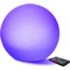 MR.GO 12 Luce Notturna Impermeabile LED Sfera Cambiante Colore Ricaricabile per Interni Esterni