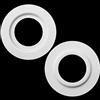 Chuangdi Anello di Riduzione Lampada in Metallo Bianco dell'Ombra per ES/E27 To BC/B22 Convertitore dell'Adattatore Rondella del Paralume della Lampada della Luce della Piastra (2)