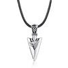 ZIPPICE Collana con punta di freccia in argento Sterling 925 Lupi Freccia Collana Collana Ciondolo Spada Lupo Amuleto Ciondolo Celtico Vichingo Gioiello Vichingo Regalo per Uomo e Donna
