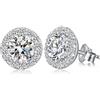jiamiaoi Orecchini Moissanite Donna Diamante Orecchini Donna Oro Bianco Orecchino Donne Argento Brillante