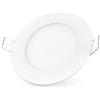 varie KIT 10 PLAFONIERE FARETTI LED TONDO O QUADRATO DA INCASSO CON ALETTE REMOVIBILI E CORPO IN ALLUMINIO BIANCO DA 6W = 60W PANNELLO LUCE BIANCO FREDDO 6000K O BIANCO CALDO 3500K 390 LUMEN LUNGA DURATA LED DI ULTIMA GENERAZIONE, ULTRA LUMINOSI ED …