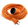 Zenitech Prolunga 16 A HO5VV-F 2P senza terra 2 x 1,5 Arancione 10 m