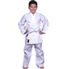 Chikara - Tuta da karate per bambini, colore bianco, abito da karate per ragazzi e ragazze, in cotone, tuta da arti marziali, 140