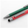 Penna touch screen in metallo con fusto satinato e refill nero Regent personalizzate o neutre