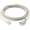 Vimar 0P32383.B Prolunga lineare universale 10 metri, 3G1.5, Spa17, spina piatta ricollegabile 2P+T 16 A 250 V~,bianco