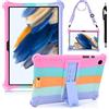 KATUMO Bambini Silicone Cover per Samsung Galaxy Tab A8 10,5 Pollici 2021 SM-X200/205 con Penna bag e Tracolla Regolabile，Antiurto Silicone supporto Protettiva Custodia,Samsung Tab A8 10.5