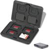 Jaimela 16 Scomparti Custodia per Schede di Memoria, 8 Schede SD e 8 Micro SD, per SDXC, SDHC, SD, Resistente all'Acqua, Antiurto (Nero)