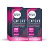 Veet Expert Strisce Depilatorie Gambe e Corpo, Ceretta per Pelli Normali, Dermatologicamente Testato, 60 Pezzi (30x2) + 6 Salviette Post-Epilazione