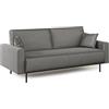 Divani.Store Divani, Camoscio, Grigio, 170 cm