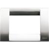 Vimar 16733.34 IDEA Placca Classica 3M, 12x8,2x0,93cm, Nichel Spazzolato
