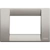 Vimar 16733.24 Idea Placca Classica 3 moduli, metallo pressofuso, titanio metallizzato