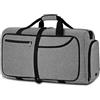 NEWHEY Borsone da Viaggio Pieghevole 65L Grande Capacità Duffel Bag Travel Leggero Impermeabile Borsoni da Palestra per Campeggio Viaggio Palestra Sport Vacanza Borsa Uomo e Donna