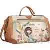 Anekke - Borsa da donna - Borsa da viaggio in finta pelle con 2 maniglie, tracolla e chiusura a cerniera Amazonia - Accessori e accessori da donna - Misure 49x30x21 cm, multicolore, 49x30x21, CASUAL