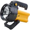 Electraline 58054 Torcia Ricaricabile, Portatile, 2 Comode Impugnature Ergonomiche, Lampadina a LED 3 W, 150 lumens, Giallo/Nero