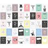 NOVA MD 40 Baby Meilenstein-Karten für das 1. Lebensjahr für Mädchen und Junge. Baby Milestone Cards deutsch, zur Erinnerung der Entwicklung der ersten ... Geburt, Schwangerschaft, Taufe oder Baby Shower