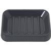 DRW Portasapone da bagno acrilico in grigio 2,5x13x9 cm