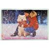 Adventa Cornice portafoto glitterata, in acrilico, contiene 10 x 15 cm, trasparente, senza cornice, con coriandoli (rosa), idea regalo personalizzata ideale per matrimoni