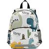 Mnsruu Zaino per bambini con dinosauro infantile per asilo e scuola materna, Multicolore, Taglia unica, Zaino per bambini