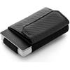 Jaimie Jacobs Nano Boy Pocket mini portafoglio uomo con portamonete, porta carte di credito dal design minimalista (Carbonio)