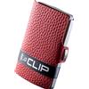 I-CLIP Original Portafoglio Uomo Slim - Porta Carte di Credito piccolo I Idea Regalo Uomo I Portatessere Tascabile I MADE IN GERMANY | Pure Rosso