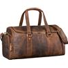 STILORD 'Myles' Borsone Vintage in Pelle da Uomo | XL Bagaglio da Viaggio in Vera Pelle di Vacchetta | Borsone da Weekend con Tracolla, Colore:marrone medio
