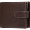 GAEKEAO Portafogli Uomo in Vera Pelle, Portafoglio da Uomo con blocco RFID con 15 Porta Carte di Credito, 1 Finestra ID, Portamonete Cerniera, 2 Scomparti Banconote, Bifold Portafogli