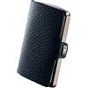 I-CLIP Titanio Custodia ultraleggera per carte di credito di alta gamma con fermasoldi sostituibile - Portacarte Titan minimalista e resistente - Portafoglio - Borsellino -Titanio puro Blu satinato