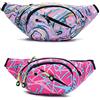 Long Keeper Borsa a banana da donna, uomo, borsa a banana chic, grande, unisex, con 4 tasche con cerniera, cintura regolabile, per sport e trekking all'aria aperta