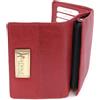 Catwalk Collection Handbags - Portafoglio in Pelle - Portamonete Medio - Borsellino Donna - Porta Carte - Protezione RFID - Victoria Purse - Rosso