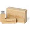 RXFSP Chiavetta USB con incisione personalizzata, Chiavetta USB in legno massello con incisione regalo personalizzata per matrimoni, lauree, compleanni, festa del papà, festa della mamma