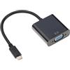 Cicon Adattatore USB C a VGA maschio - Cavo adattatore USB C a VGA (nero)