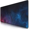 TITANWOLF - Tappetino per Mouse Oversize 900x400mm - Mousepad XXL con Stampa - Tappeto Extralarge - per precisione + velocità - per Mouse e Tastiera - Color Smoke