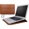 BlueSwan Custodia in pelle per laptop (12,3-14 pollici), Borsa compatibile con MacBook Air 13,6 M2 2022/ Air 13 M1 2018-2021/ Pro 13 M1/M2(2017-2022)/ Surface Pro/XPS 13, Marrone
