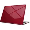 FINTIE Custodia Compatibile con MacBook Air 13 2020/2019/2018 (A2337 M1 / A2179 / A1932) - Cover Rigid Protettivo Guscio Rigido Case, Burgundy