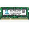 Motoeagle 4GB DDR3 1333MHz SODIMM PC3 10600 10600S Unbuffered Non-ECC 1.5V CL9 2Rx8 204-Pin Memoria Laptop