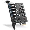 YEELIYA Scheda PCIe USB 3.0 (USB 3.2 Gen 1) da 7 Porte 5 Gbps per Computer Windows e Mac