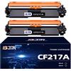 BJTR Toner CF217A Compatibile con HP CF217A 17A Cartucce Toner Nero per Laserjet Pro MFP M130nw M130fw M130fn M102w M102a (2 Nero. 3200+ Pagine)