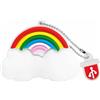 BORLTER CLAMP BorlterClamp Chiavetta USB da 32 GB, Pen Drive Modello di Nuvola Arcobaleno Simpatico Cartone Animato, Regalo per Studenti e Bambini