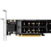 GLOTRENDS PA41 4 Porte Adattatore M.2 NVMe a PCIe 4.0 X16 senza funzione di Biforcazione PCIe, supporto di dimensioni 22110/2280/2260/2242/2230