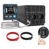EDECOA Power Inverter 12v 220v Convertitore di Potenza Onda Pura 2000w con Telecomando Power Inverter Onda Pura (2000w Telecomando USB)