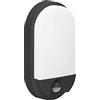 Adviti NEFRYT LED Lampade con Sensore di Movimento IP54 (Nero)