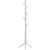 YMYNY Appendiabiti Autoportante, Appendiabiti Da Terra Con 8 Ganci, Stile Minimalista, Base Stabile Triangolare, Ufficio, Corridoio, Legno Di Gomma, Bianco HCR001W