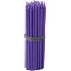 NKlaus - 50x candele a bastoncino viola senza gocciolamento senza fuliggine sottili L 16cm cera di paraffina di qualità 36113
