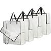 Deco Express 4 Sacchetti Plastica Trasparente Extra Large Antipolvere Per Trasloco, Sacca Grande Con Cerniera Per Cambio Stagione, Borsa Immagazzinaggio Per Soffitta, Garage O Sottoletto