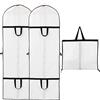 Niviy Sacco porta abiti lungo di alta qualità 60X180CM Addensare PEVACopri Abiti Antipolvere per Vestiti Antipolvere e Anti umidità per Vestito Da Sposa Smoking gonna lunga Borsa Porta Abiti 2PCS