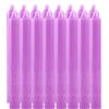 Etrexonline Confezione da 16 candele cilindriche in paraffina pura e stoppino in cotone, 17,5 cm, lunga durata, senza profumo, ideali per decorazioni, rituali ed eventi - lilla