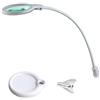 Lumeno 6803WS Lampada d'ingrandimento Lampada a pinza LED con 30 LED SMD, 6 watt, 550 Ideale per saloni di bellezza, studi medici, hobbisti, ausilio alla lettura, 3 diottrie bianco