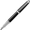 Caran d'Ache Caran d' Ache Leman placcato argento penna stilografica M, colore nero opaco Penna stilografica Ebony Black