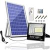 TEMPO DI SALDI Faro 400W A Led Smd Con Pannello Solare E Sensore Crepuscolare Con Telecomando